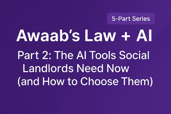Housing25 Special Series: Awaab’s Law + AI